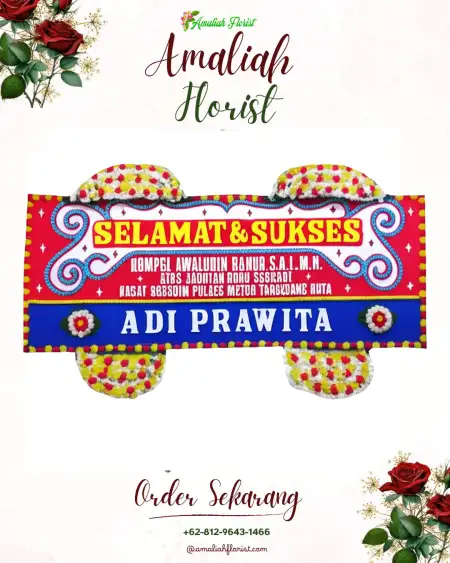 Papan Bunga Ucapan Selamat Muarareja